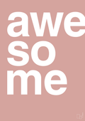 plakat: awesome - bubble shell-Retro-A1two3