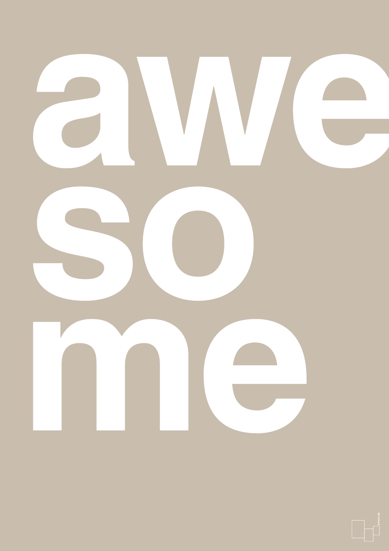 plakat: awesome - creamy mushroom-Retro-A1two3