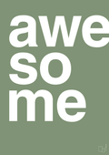 plakat: awesome - jade-Retro-A1two3