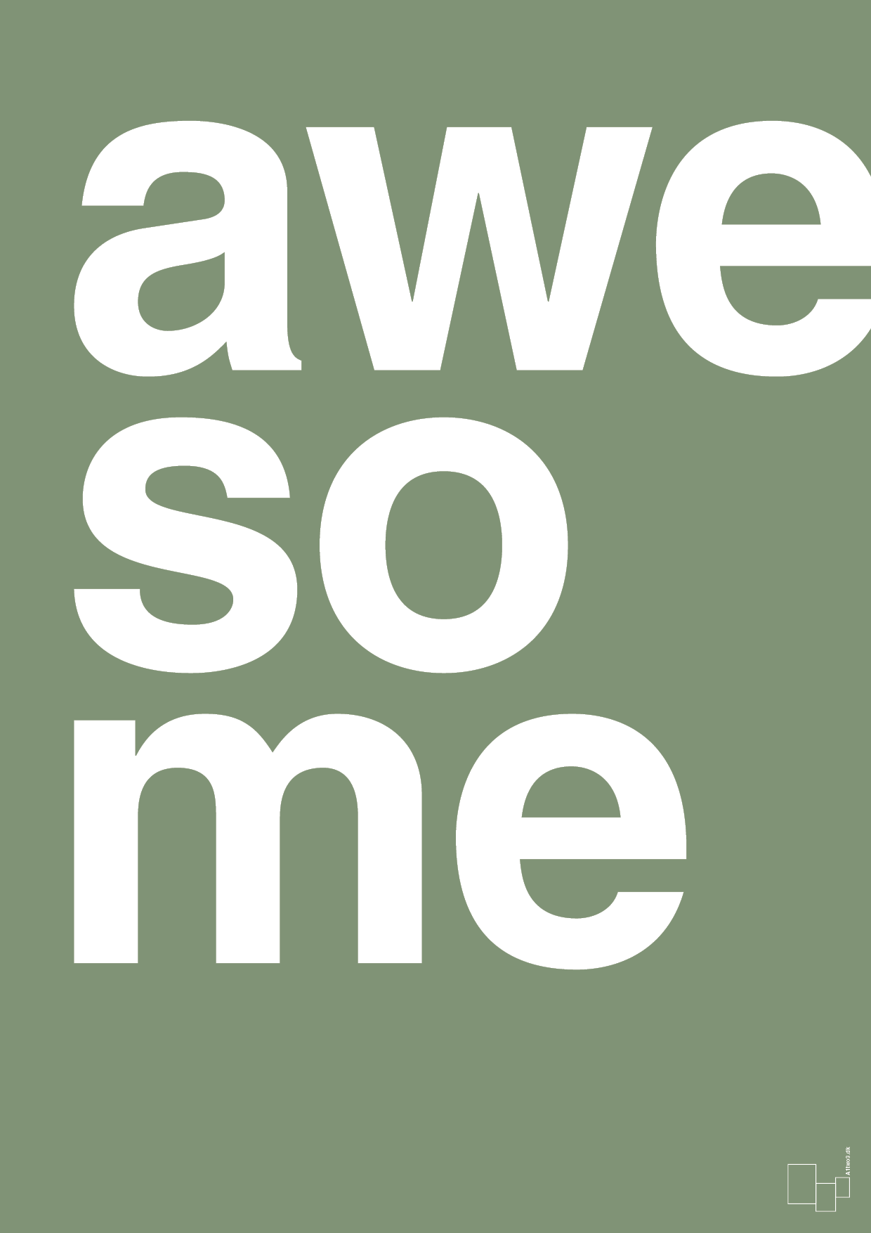 plakat: awesome - jade-Retro-A1two3