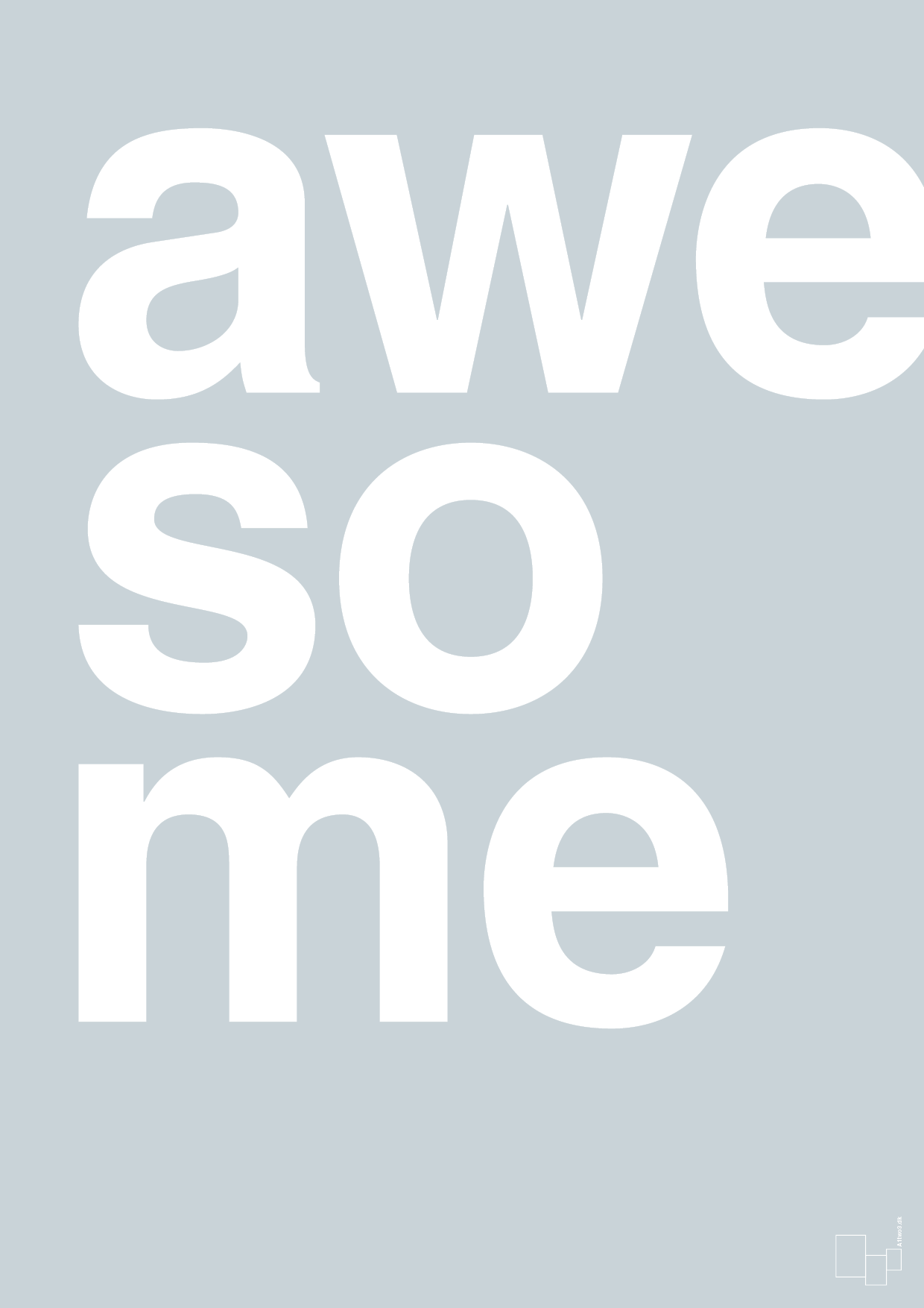 plakat: awesome - light drizzle-Retro-A1two3