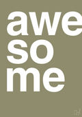 plakat: awesome - misty forrest-Retro-A1two3