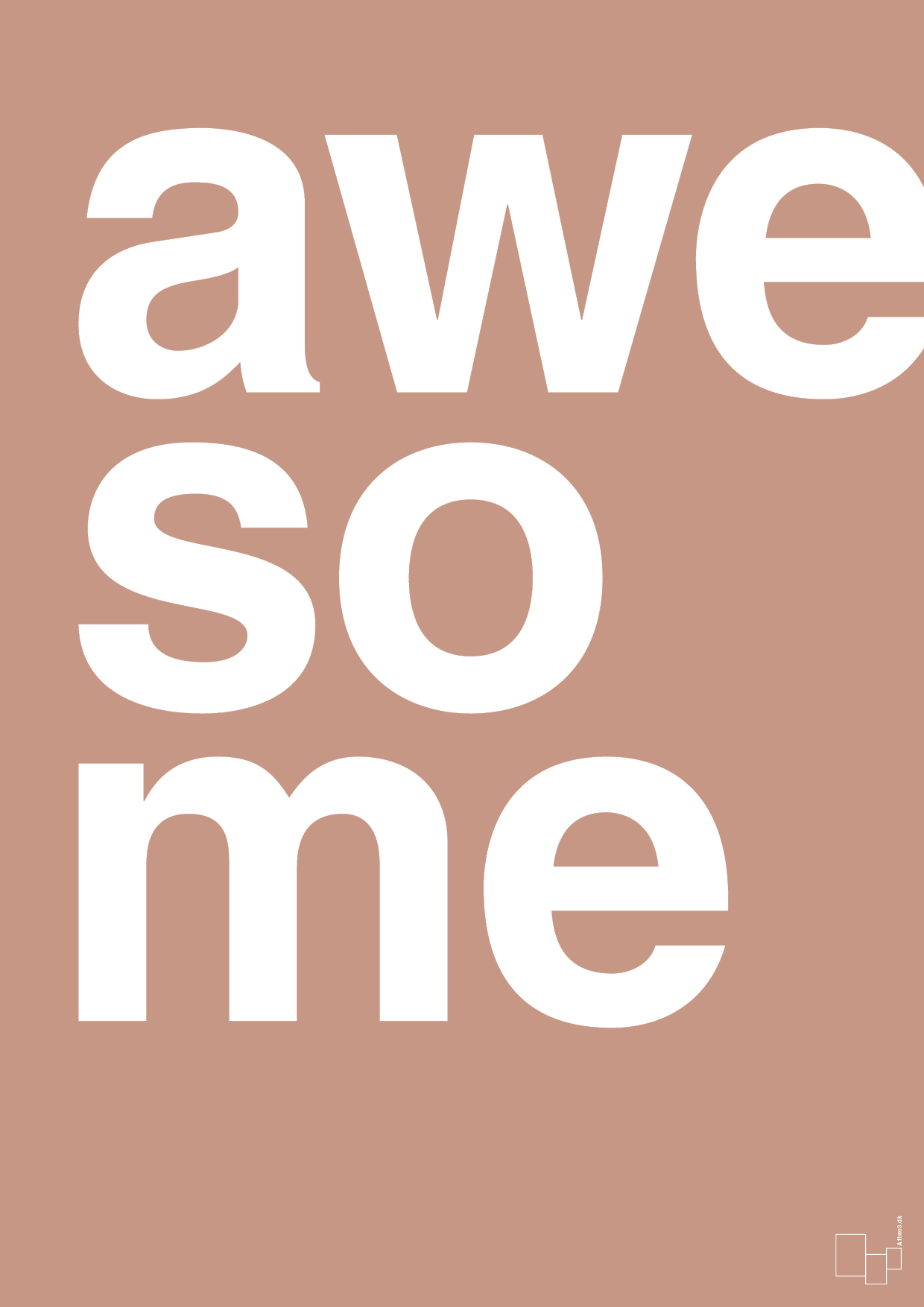 plakat: awesome - powder-Retro-A1two3