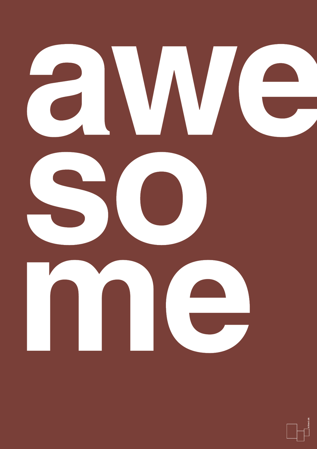plakat: awesome - red pepper-Retro-A1two3
