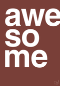 plakat: awesome - red pepper-Retro-A1two3