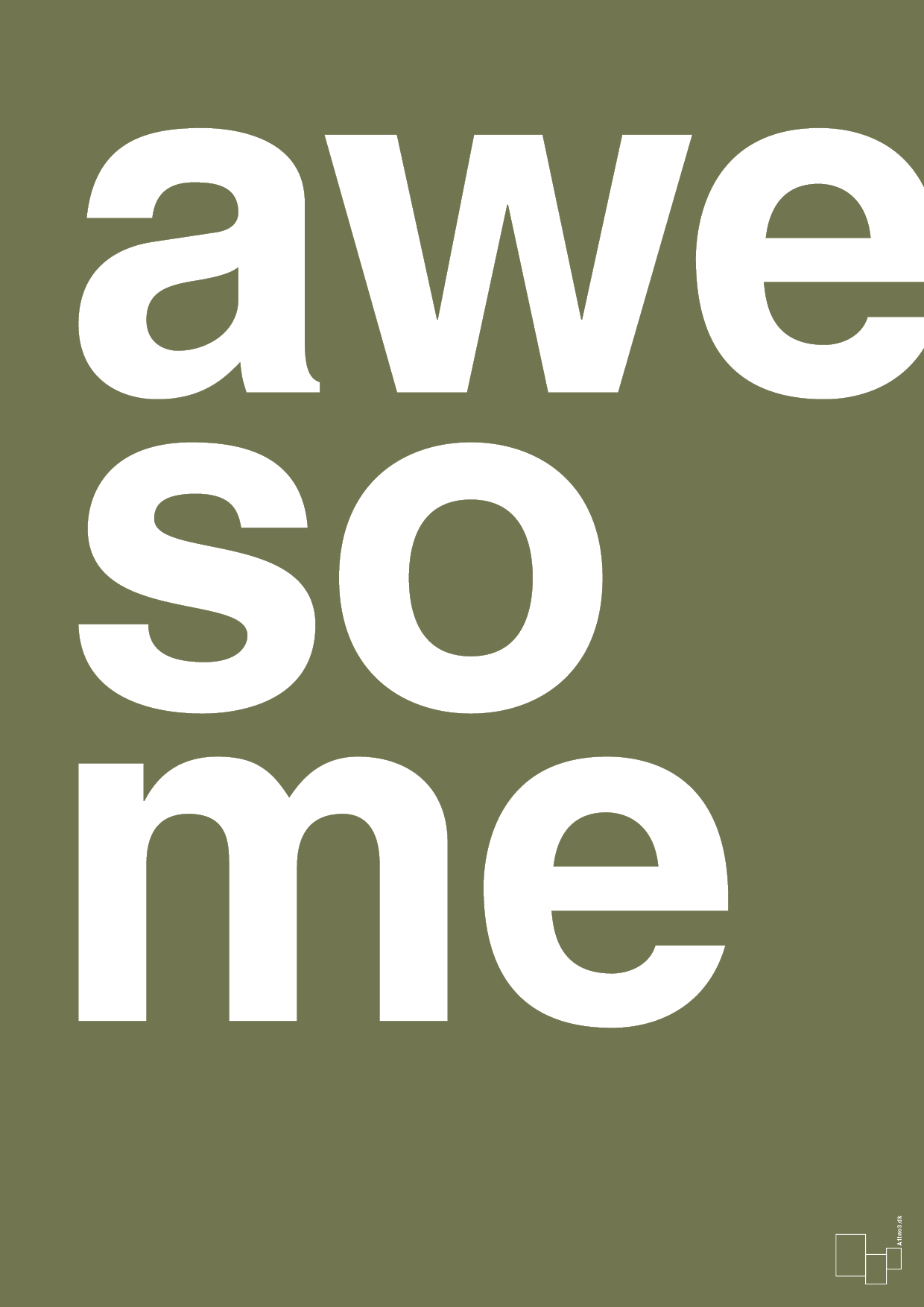 plakat: awesome - secret meadow-Retro-A1two3
