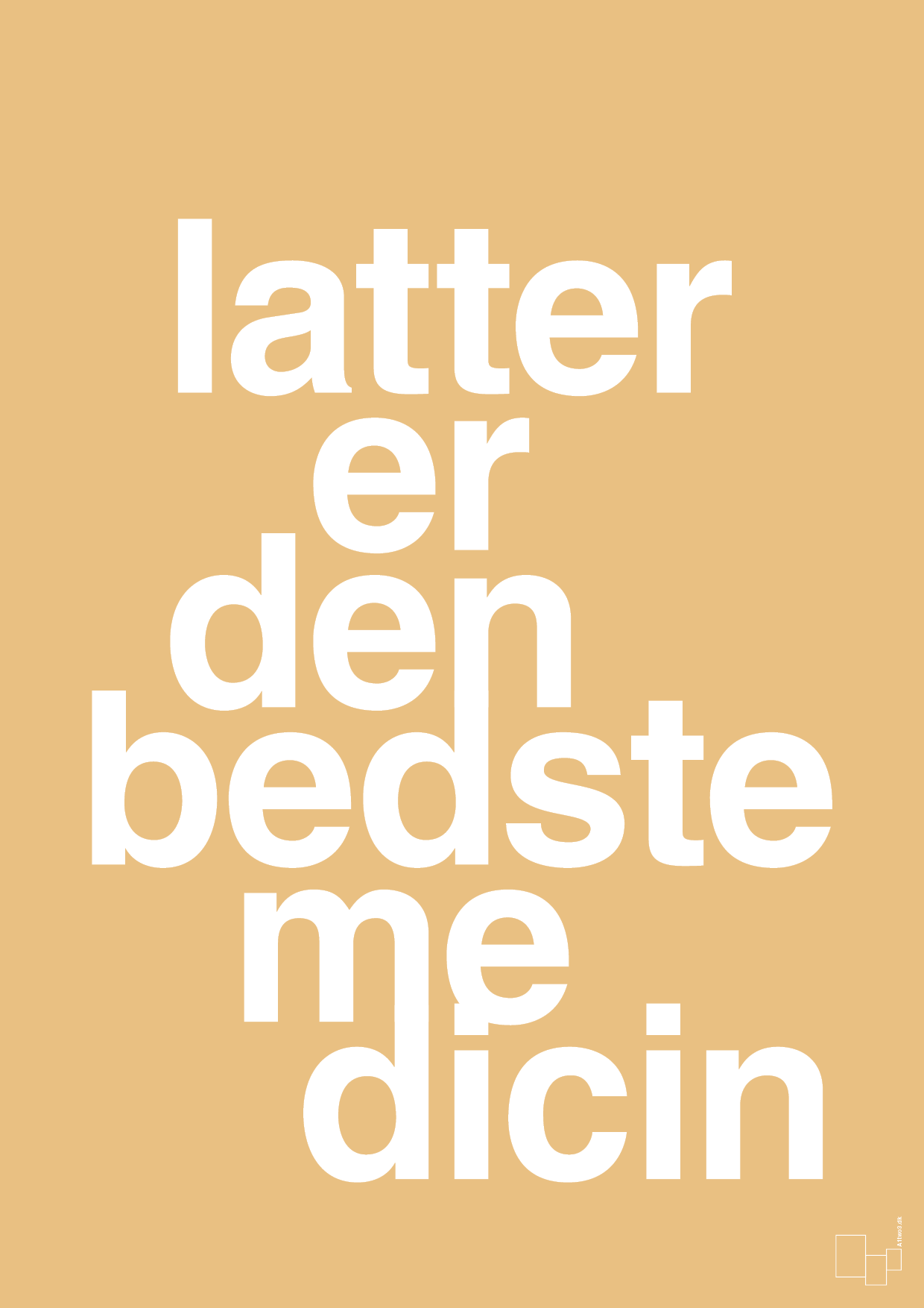 plakat: latter er den bedste medicin - charismatic-Sundhed-A1two3