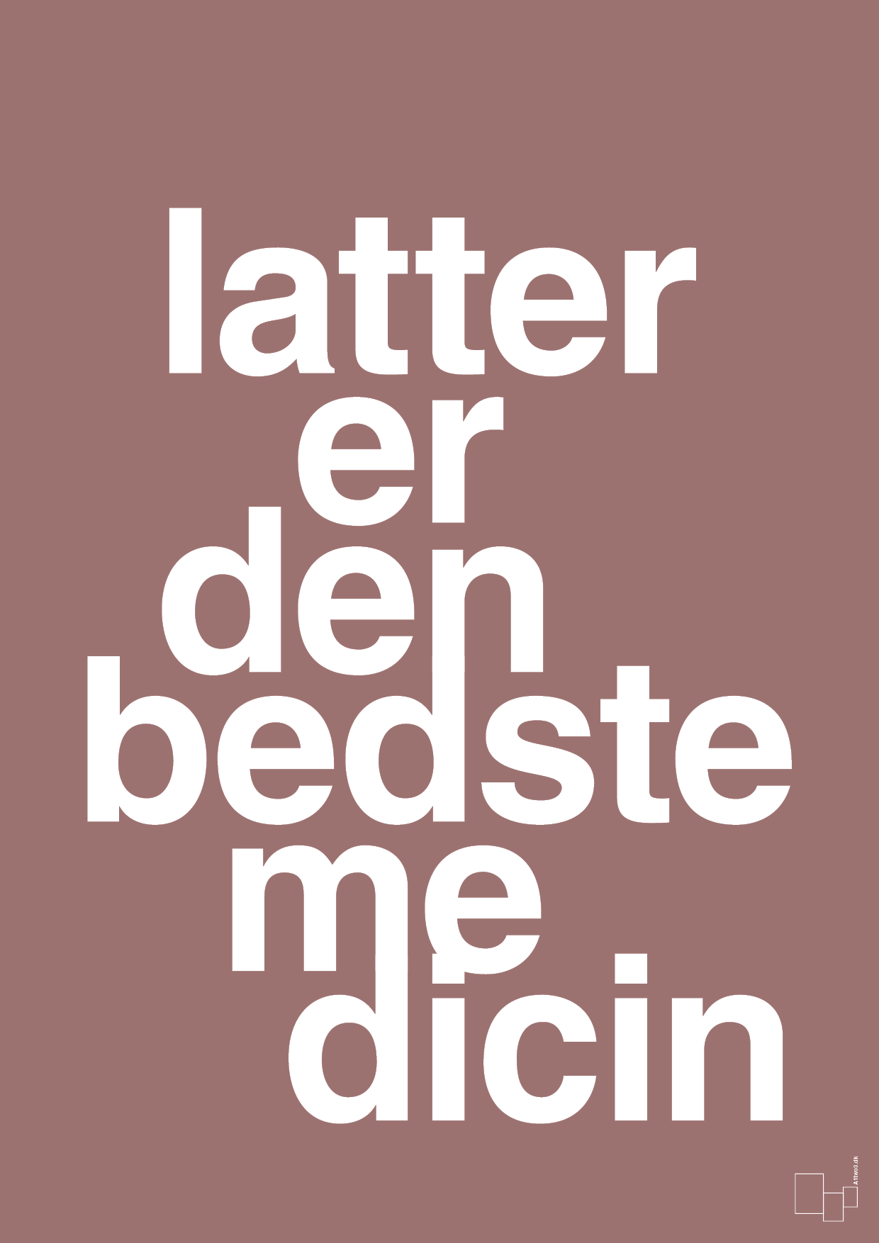 plakat: latter er den bedste medicin - plum-Sundhed-A1two3