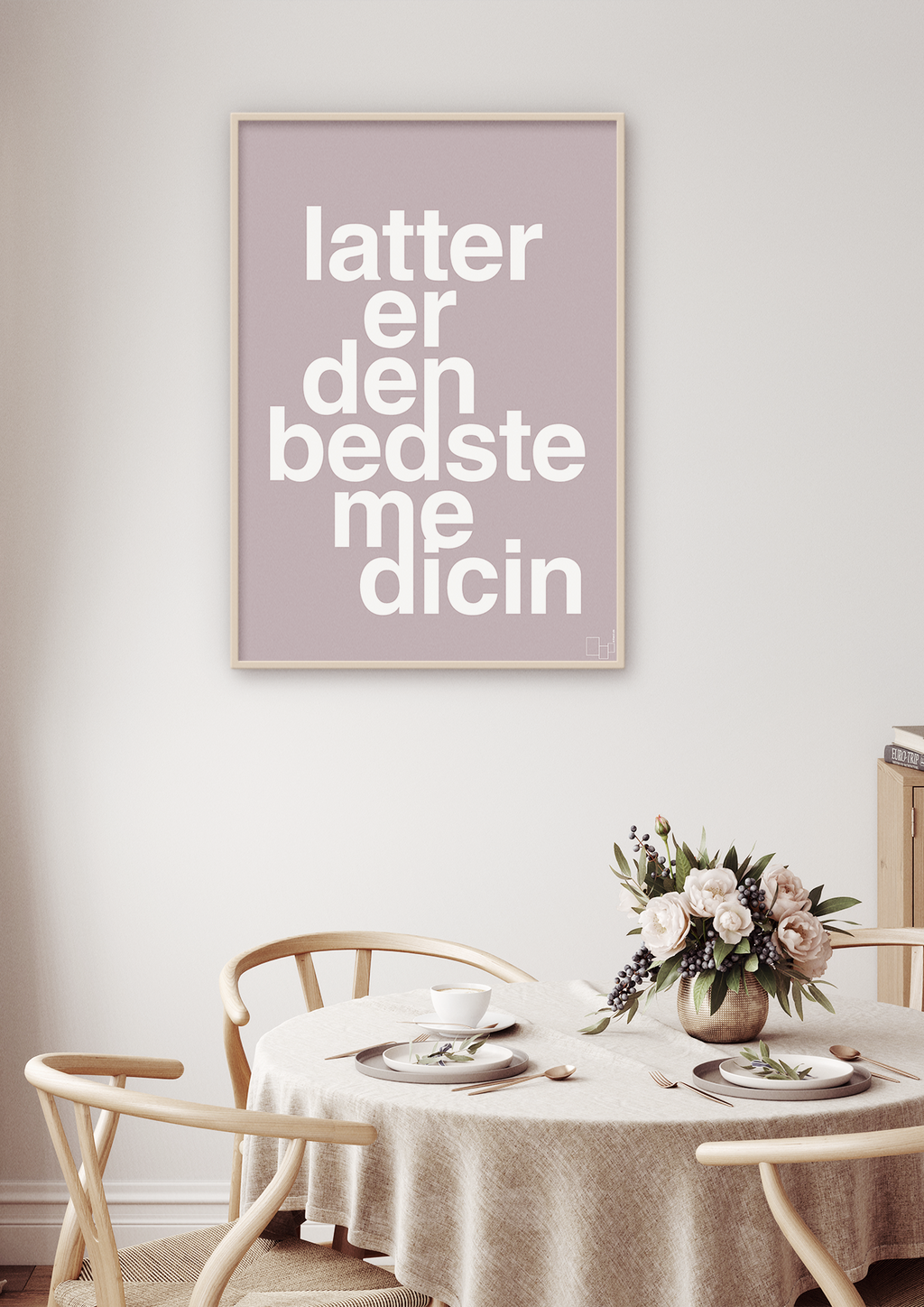 plakat: latter er den bedste medicin - red pepper-Sundhed-A1two3