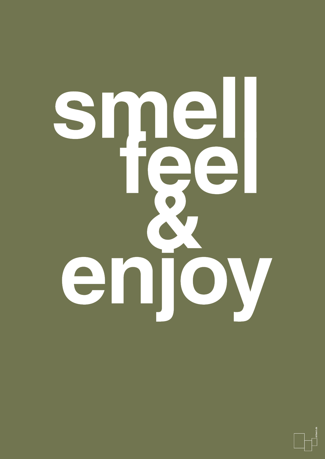 plakat: smell feel enjoy - secret meadow-Livet-A1two3