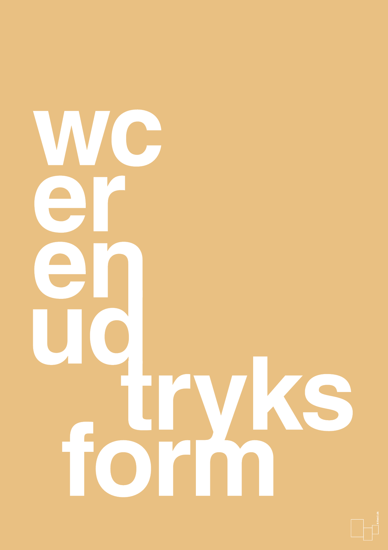 plakat: wc er en udtryksform - charismatic-Humor-A1two3