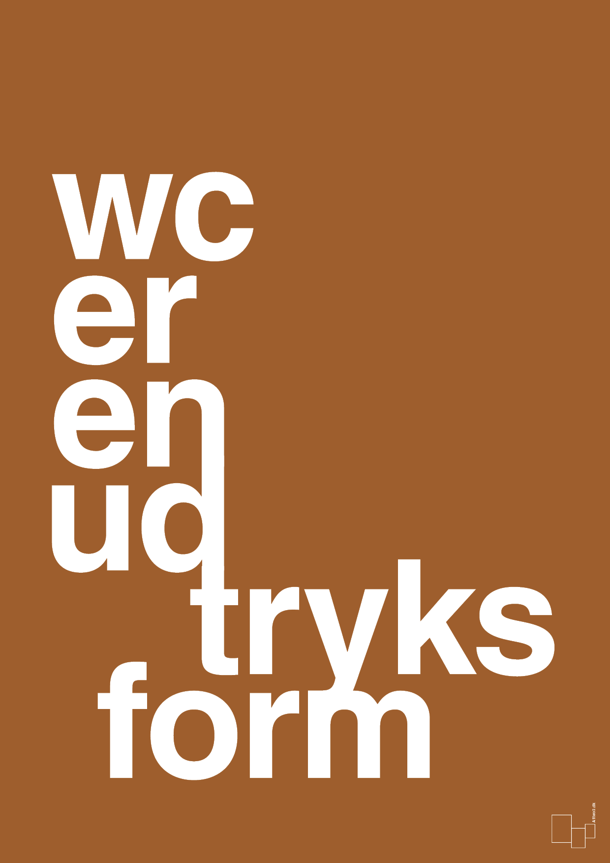 plakat: wc er en udtryksform - cognac-Humor-A1two3
