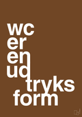 plakat: wc er en udtryksform - dark brown-Humor-A1two3