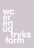 plakat: wc er en udtryksform - dusty lilac-Humor-A1two3