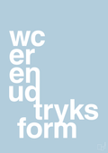 plakat: wc er en udtryksform - heavenly blue-Humor-A1two3