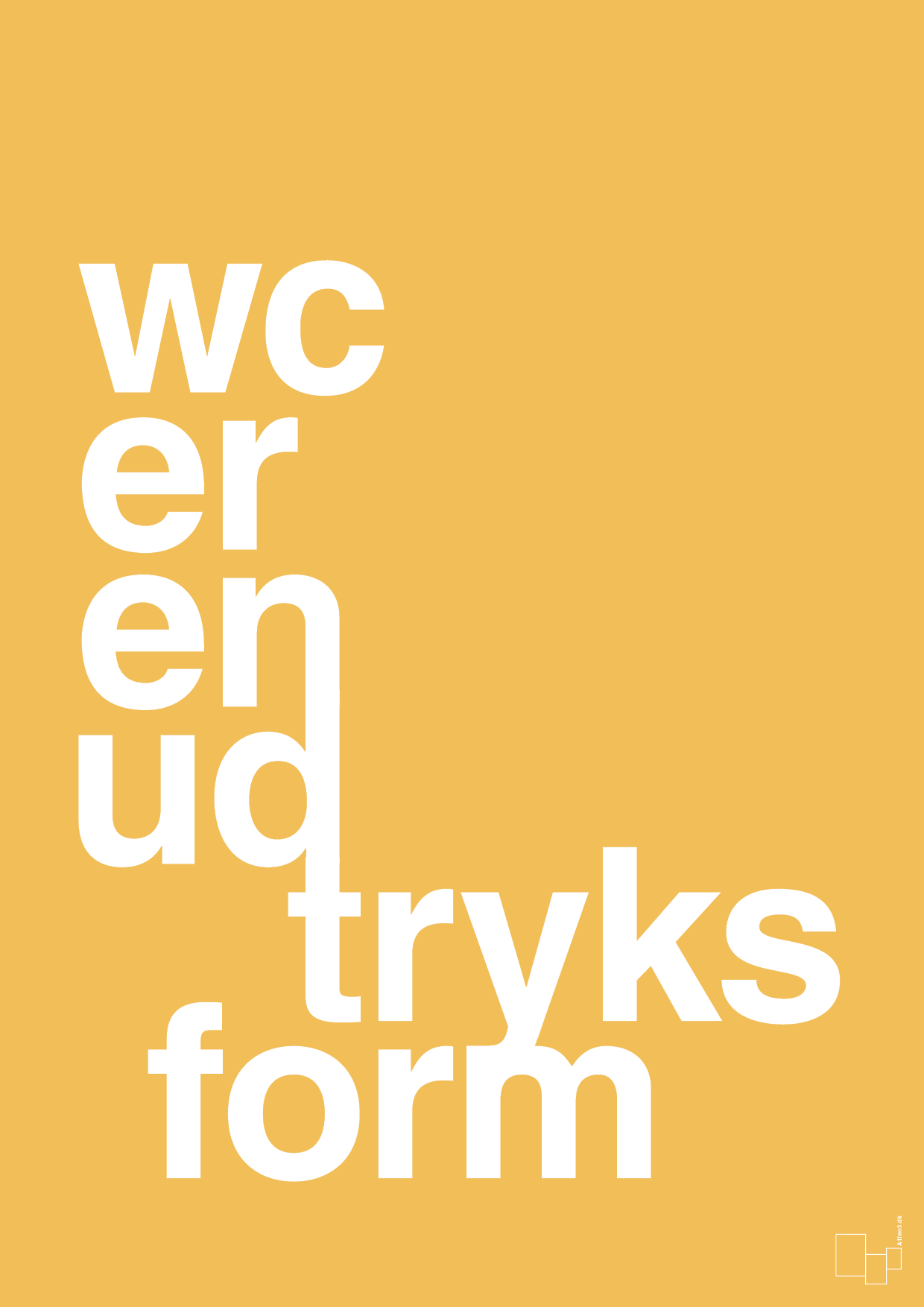 plakat: wc er en udtryksform - honeycomb-Humor-A1two3