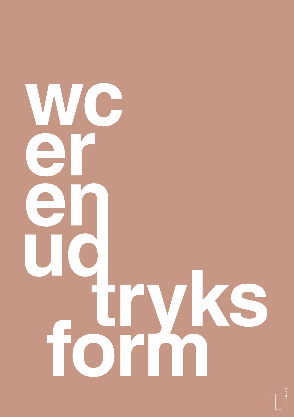 plakat: wc er en udtryksform - powder-Humor-A1two3