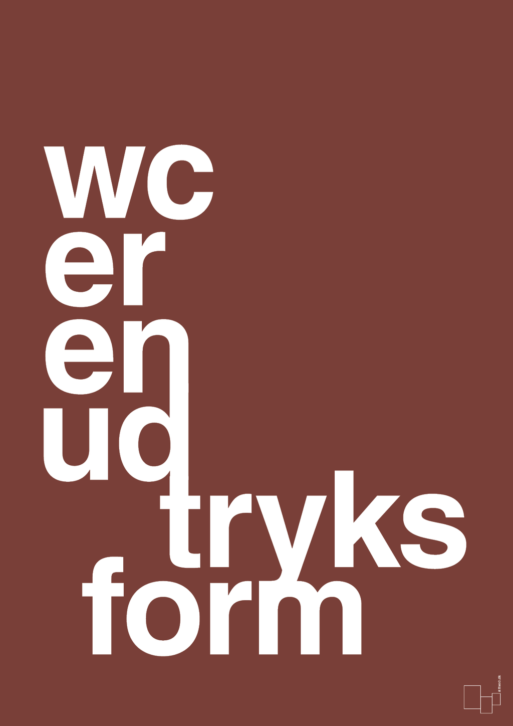 plakat: wc er en udtryksform - red pepper-Humor-A1two3
