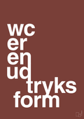 plakat: wc er en udtryksform - red pepper-Humor-A1two3