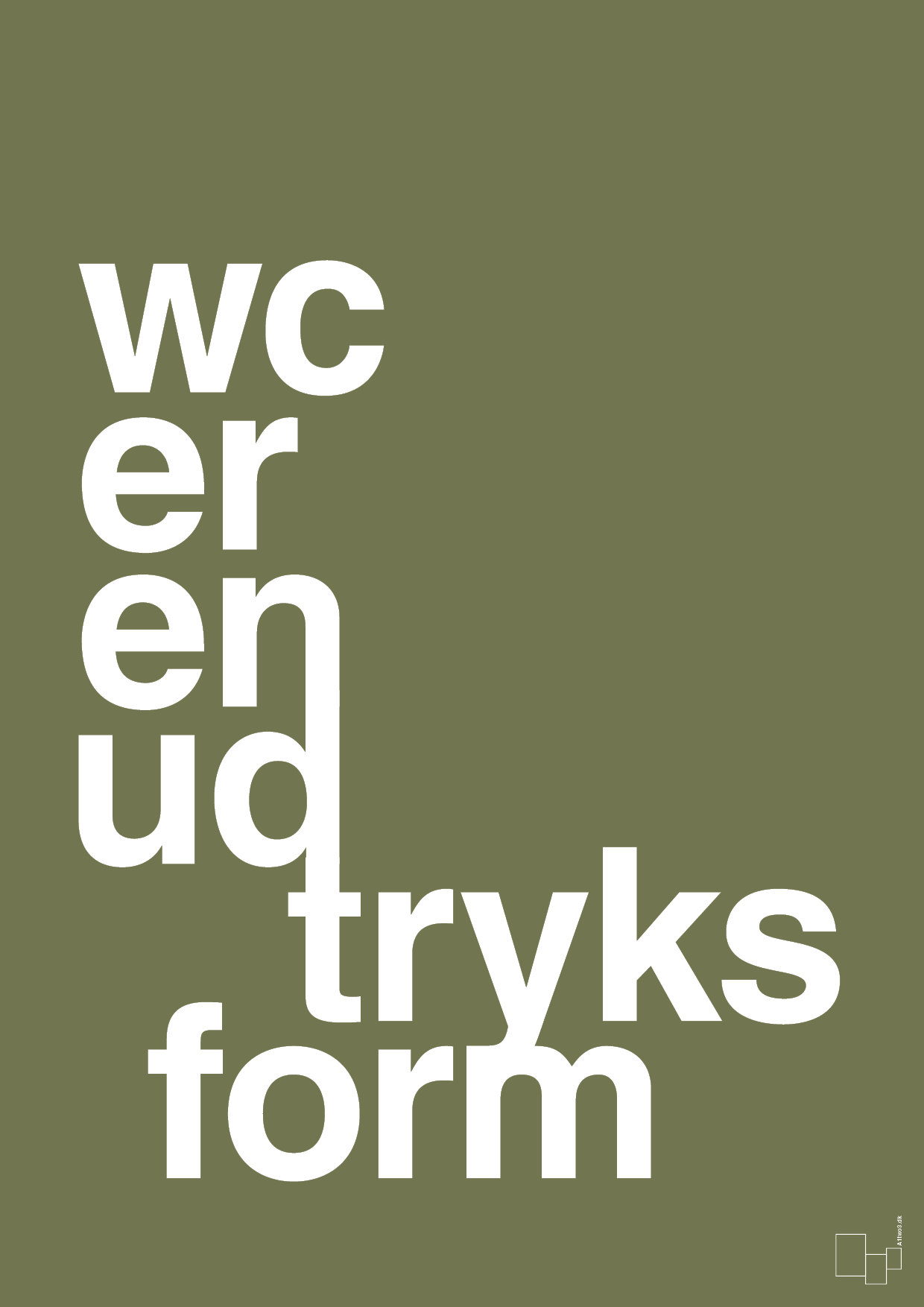 plakat: wc er en udtryksform - secret meadow-Humor-A1two3