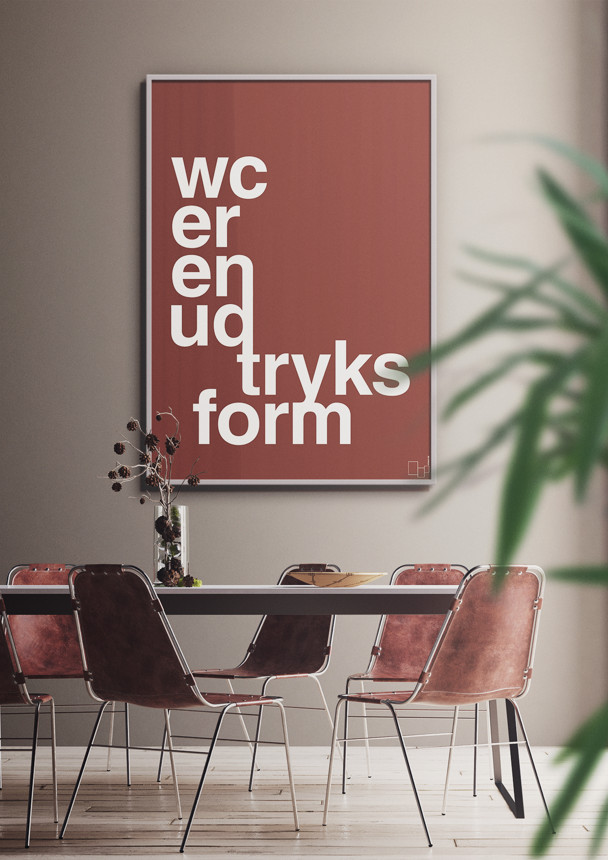 plakat: wc er en udtryksform - graphic charcoal-Humor-A1two3