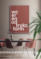 plakat: wc er en udtryksform - heavenly blue-Humor-A1two3
