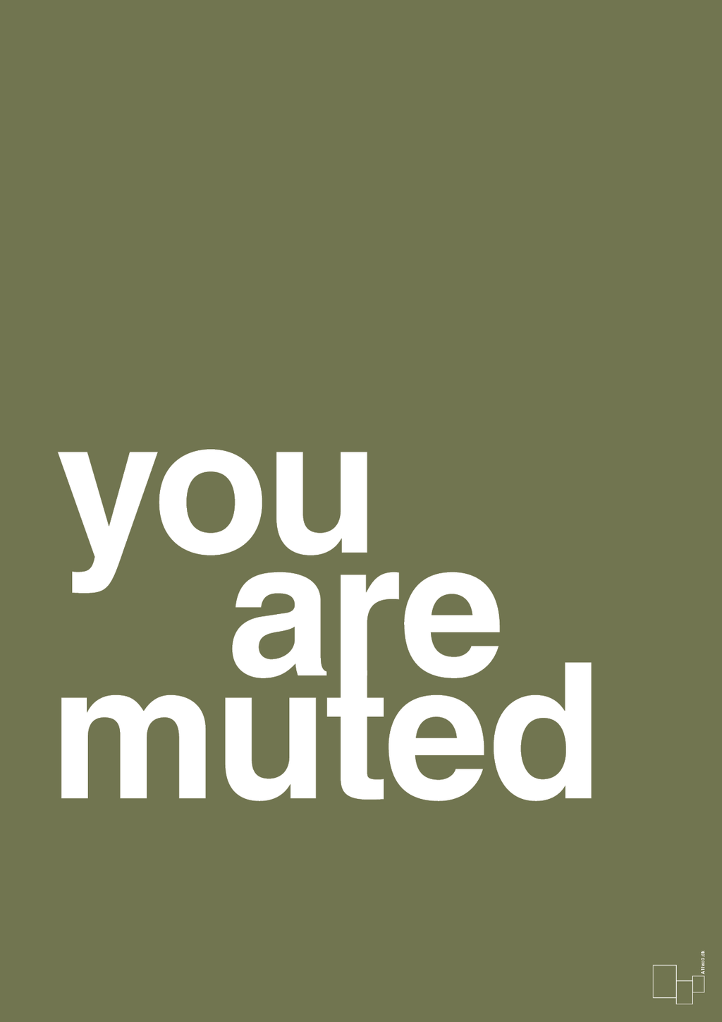 plakat: you are muted - secret meadow-Humor-A1two3