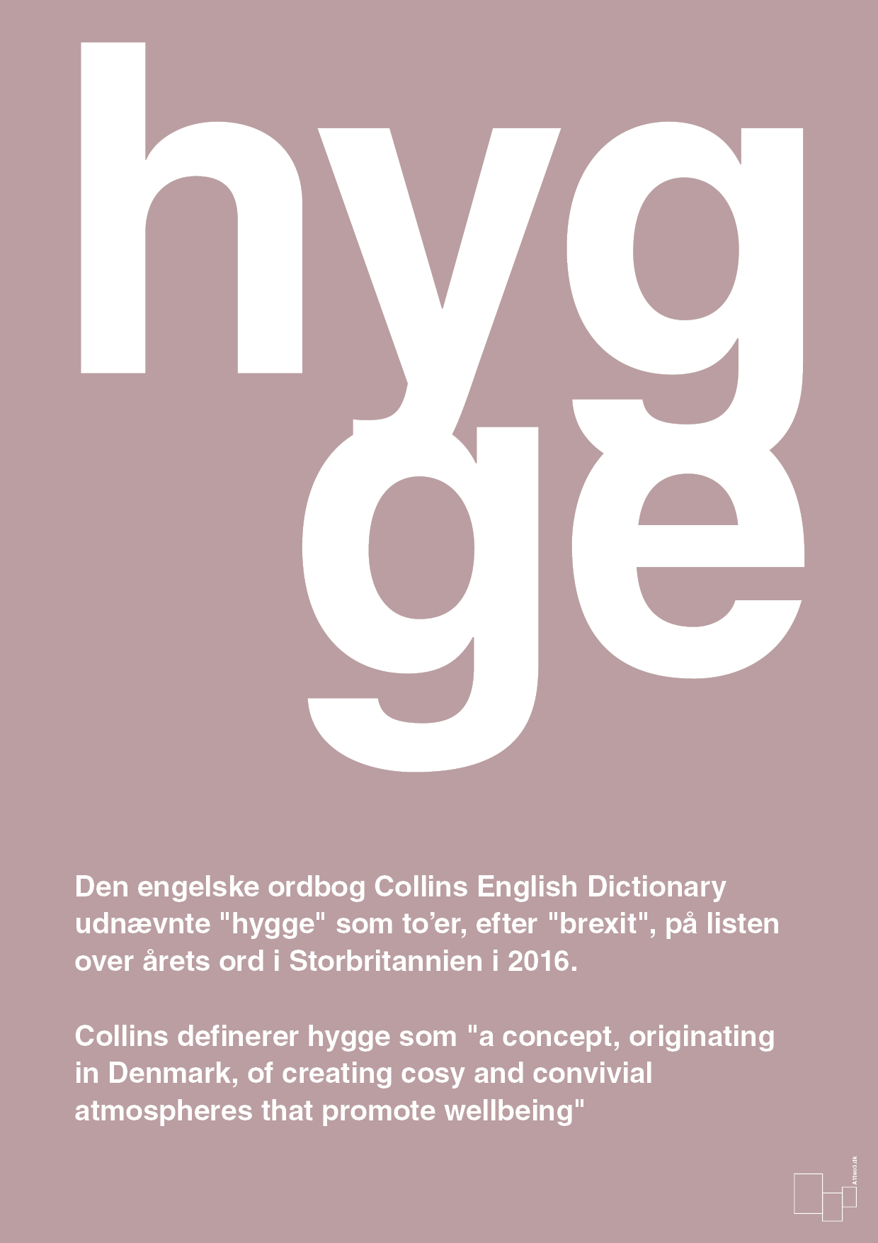 plakat: hygge - light rose-Retro-A1two3