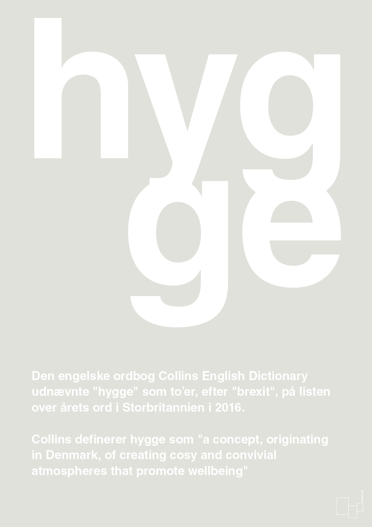 plakat: hygge - painters white-Retro-A1two3