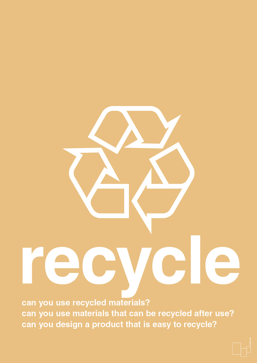 plakat: recycle - charismatic-Miljø-A1two3
