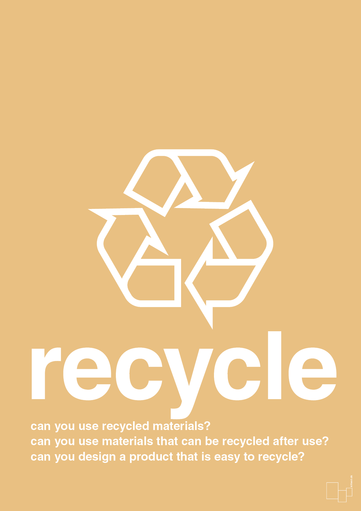 plakat: recycle - charismatic-Miljø-A1two3