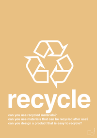 plakat: recycle