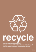 plakat: recycle - cider spice-Miljø-A1two3