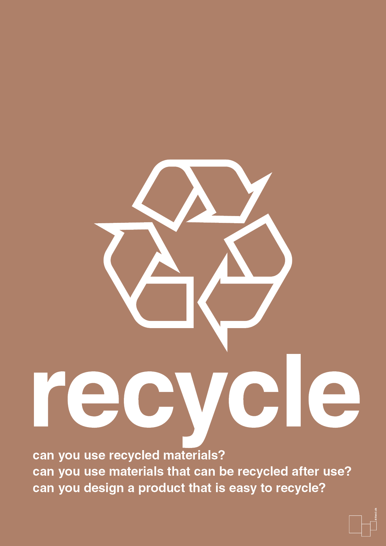 plakat: recycle - cider spice-Miljø-A1two3