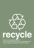 plakat: recycle - jade-Miljø-A1two3