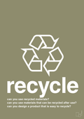 plakat: recycle - misty forrest-Miljø-A1two3