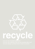 plakat: recycle - painters white-Miljø-A1two3