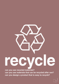 plakat: recycle - plum-Miljø-A1two3