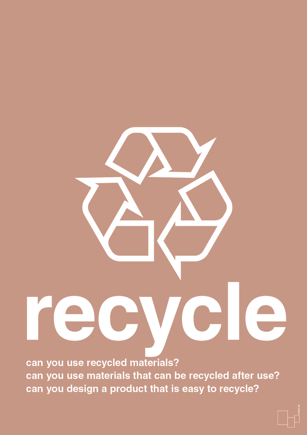 plakat: recycle - powder-Miljø-A1two3
