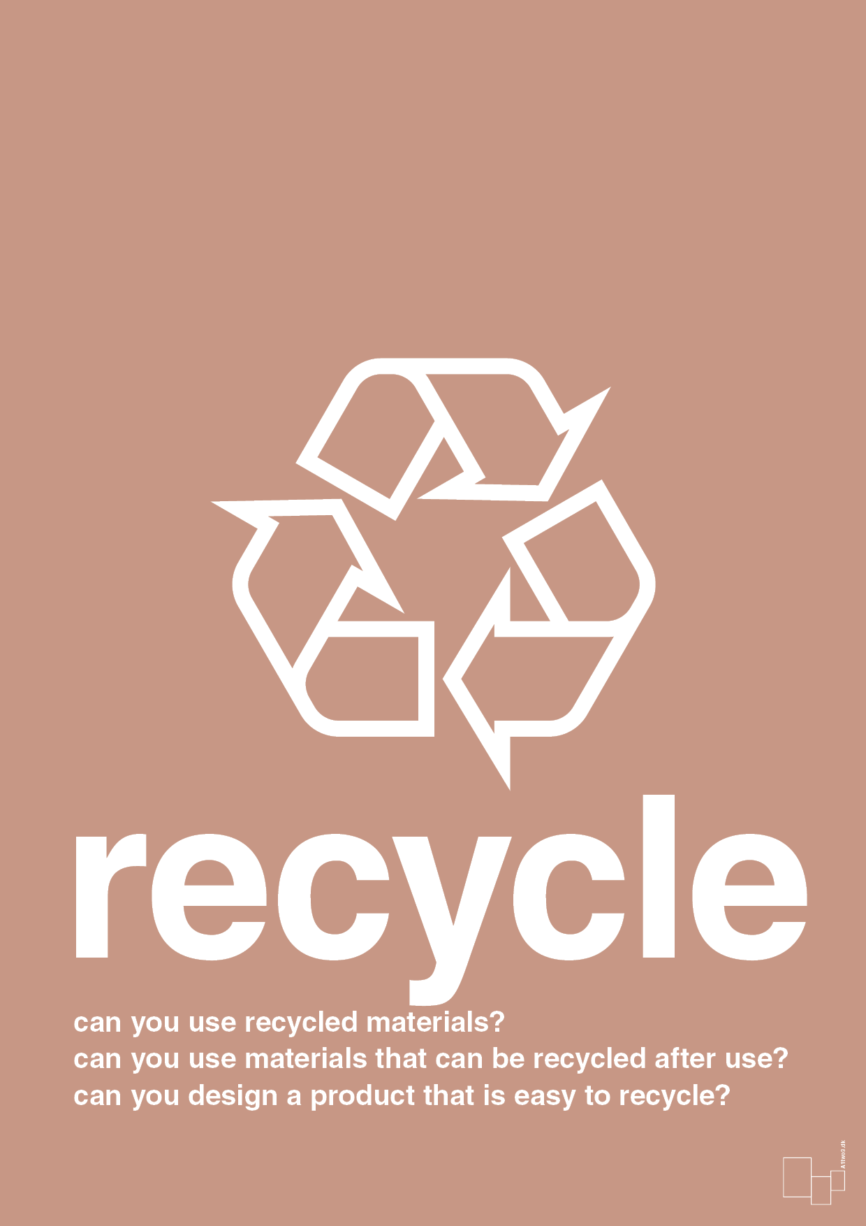 plakat: recycle - powder-Miljø-A1two3