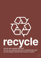 plakat: recycle - red pepper-Miljø-A1two3