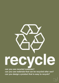 plakat: recycle - secret meadow-Miljø-A1two3
