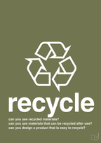 plakat: recycle - secret meadow-Miljø-A1two3