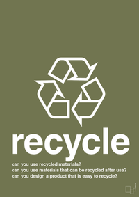 plakat: recycle