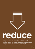 plakat: reduse - dark brown-Miljø-A1two3