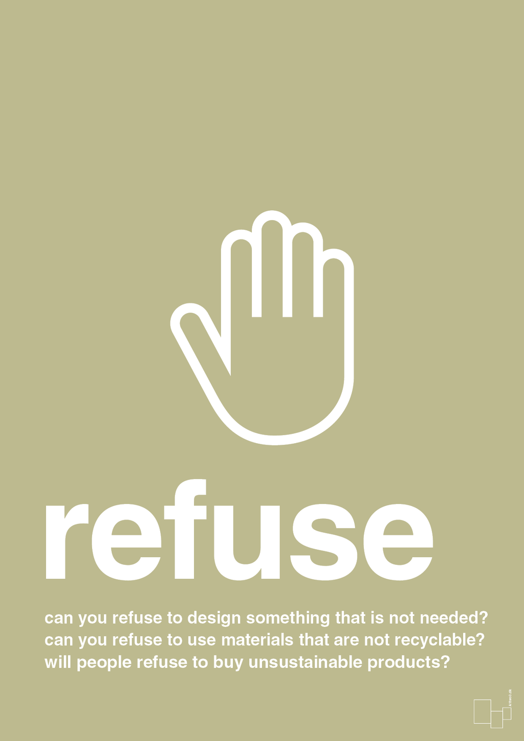 plakat: refuse - back to nature-Miljø-A1two3