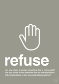 plakat: refuse - battleship gray-Miljø-A1two3