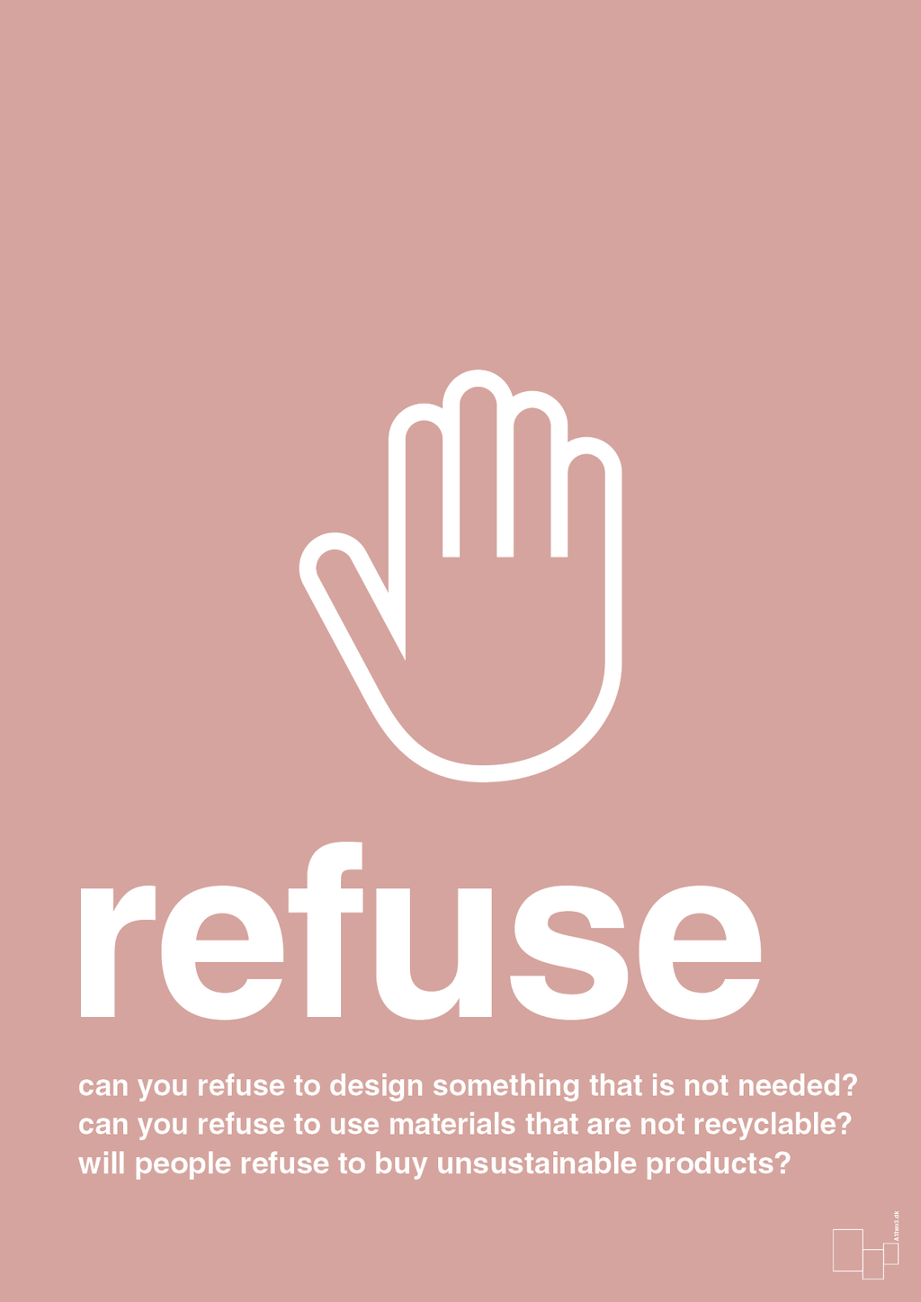 plakat: refuse - bubble shell-Miljø-A1two3