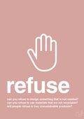 plakat: refuse - bubble shell-Miljø-A1two3