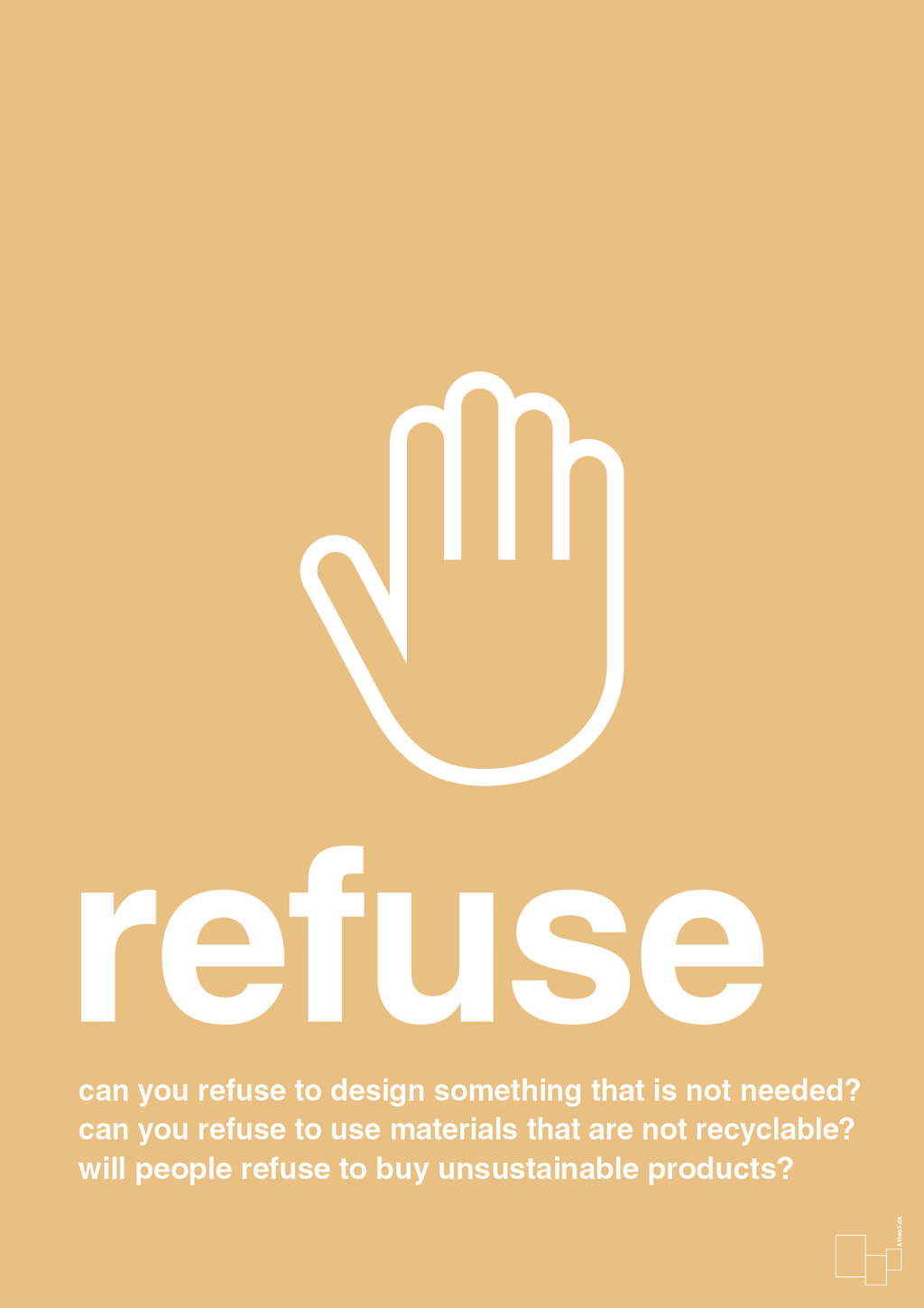 plakat: refuse - charismatic-Miljø-A1two3
